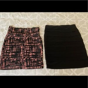 Bundle of two mini skirts